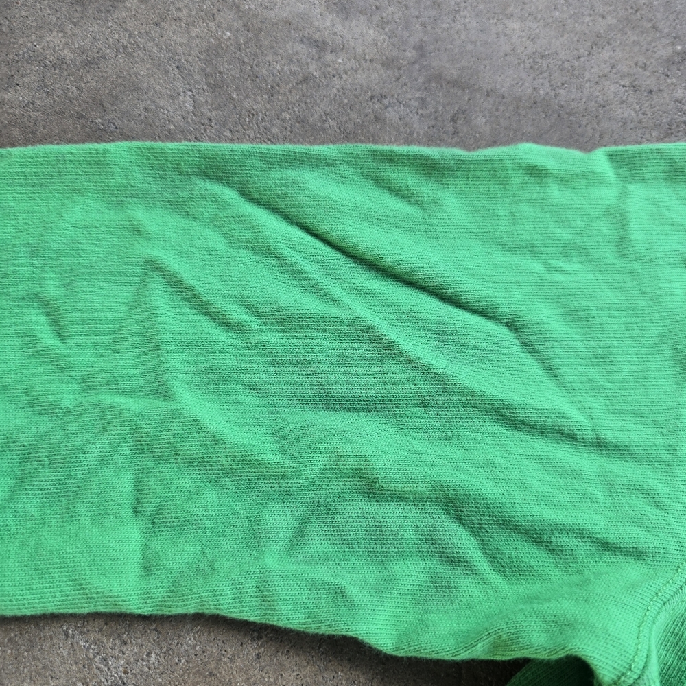 Vintage Ralph Lauren Polo AOP Big Pony Green Long Sleeve Rugby Shirt Size M 90s - Picture 7 of 7